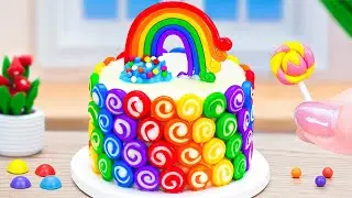 Amazing Rainbow Marshmallow Cake Ideas 🌈 Miniature Rainbow Chocolate Cake Tutorials 🤩 Mini Treats