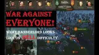 Bannerlord War of Attrition: A MASSIVE Four Kingdom Battle with over 7,000 troops! Volume I