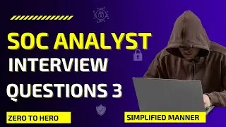 SOC Scenario based interview questions  3 2022
