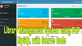 Library Management System using PHP MySQL with Source Code