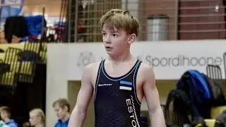 U20 M. Muhhametzjanov vs D. Jasnov. Freestyle 57kg wrestling Estonia.