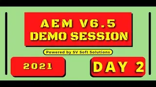 Adobe AEM v6.5 Training In Bangalore| AEM Training In Bangalore | Day 2 Session