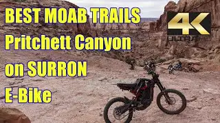 🤗 Pritchett Canyon Moab on Surron E-bicycle Hardest trail on lightest bike, the best places to ride