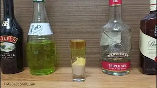 Коктейль Шот Ирландские братья (How to make Сocktails Shot Irish brothers) с Яблочным и Сливочным...