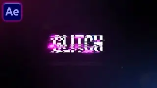 How to Create Glowing Glitch Title Animation in After Effects | After Effects Tutorial