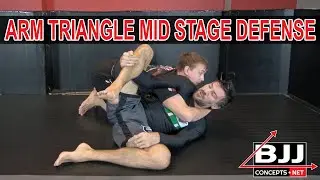 Arm Triangle Defense Part 4 - Mid Stage Defense Knee/Elbow Connection