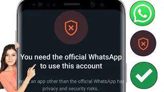 CARA MEMPERBAIKI Anda memerlukan WhatsApp resmi untuk menggunakan akun ini Masalah (2024)