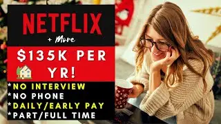 Netflix is Hiring Remote! + Get Paid Daily + No Interview No Phone Work From Home Jobs 2025