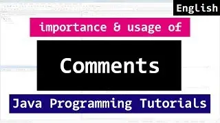 Comments in Java Programming - Video Tutorial