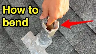 Pro tip: how to bend lead roof pipe flashing boot