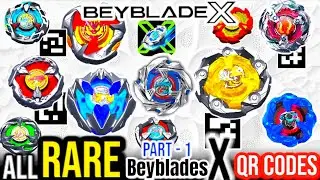 ALL RARE BEYBLADE QR CODES BEYBLADE X APP | Part - 1 | My FRIEND'S QR CODE | 4K HD