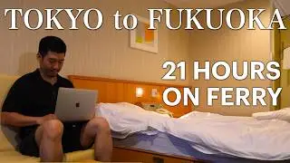 Japan's Overnight Ferry Experience : 21 Hours from TOKYO to KYUSHU 🛳️ Trip to Yamaguchi Hiroshima #1