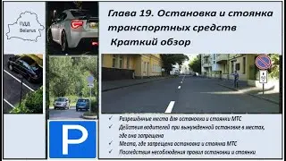 Глава 19. Остановка и стоянка транспортных средств.. Краткий обзор