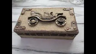 Cardboard banknote - with a retro car