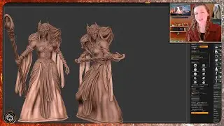 Sculpting a Storm Sorceress for 3D Printing