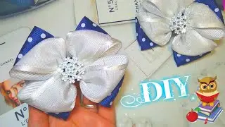 Органза + лента в горох =классика всегда актуальна🎀Из ленты 4 см  