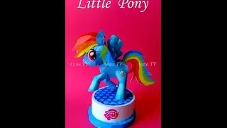 Маленький пони. Радуга Дэш из бумаги ! My little pony ! Rainbow Dash of paper ( paper craft)