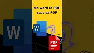 ms word to PDF| convert word to PDF