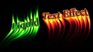 Make Liquid Gradient Text Effect In Photoshop || Liquid Text Effect