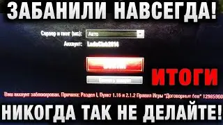 ЕГО ЗА ЭТО ЗАБАНИЛИ НАВСЕГДА! НИКОГДА ТАК НЕ ДЕЛАЙТЕ! итоги