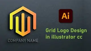 How to Design Grid Logo in Illustrator CC || Logo Design Tutorial in Adobe illustrator 4