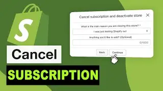 How To Cancel Shopify Subscription | Cancel Shopify Subscription 2024