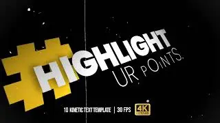 Kinetic Typography Tittle | After Effects Template