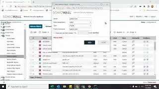 Sonicwall Firewall Basic Video 2, Creating Address object, Services, Access rules and NAT Policies