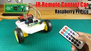 How to make an IR remote control car with Raspberry Pi Pico board | Raspberry Pi Pico Projects