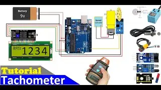 How to Make Tachometer using Arduino | RPM Meter with PNP and NPN Sensor
