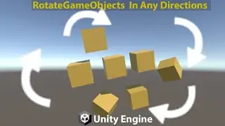 how to make Object rotation script in unity using C# rotate in any directions