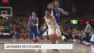 No. 13 Iowa State rolls past eighth-ranked Kansas 68-53