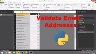 Power BI - Validate Email Addresses with Python (Outdated, see description)