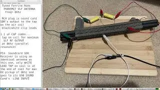 High "Q" 'Tuned' Large Ferrite Rods VLF Transmit Antenna for PULSE DENSiTY MODULATiON CW MODE keying