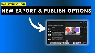 Walkthrough of the NEW Export and Publish Options in Descript Storyboard