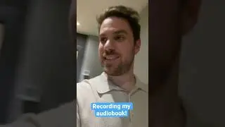 Recording my audiobook for ESCAPE INTO MEANING!