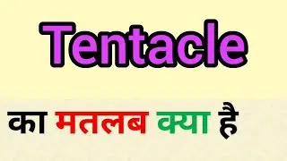 Tentacle meaning in hindi || tentacle ka matlab kya hota hai || word meaning english to hindi