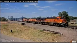 Quanah, Texas, USA | Virtual Railfan  LIVE !