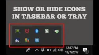 Hide - Unhide Icons in the Windows Taskbar (Windows 10)