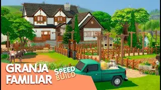 🌾 GRANJA FAMILIAR GRANDE en LOS SIMS 4 🏠 || Los Sims 4 Speed Build | miriamslowly