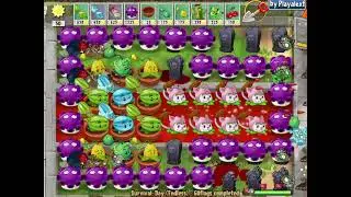 Plants vs. Zombies Lawn of Hell 2.2 - Gloom-Shroom & Cattail Vs All 99999 Zombies at BLOOD POOL.