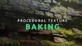 Baking Procedural Materials to Image Textures in Blender
