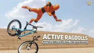 Active Ragdoll Simulation - Simple Bicycle Physics [UNITY]