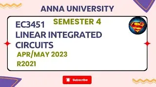 EC3451 Linear Integrated Circuits Apr/May 2023