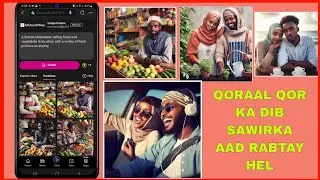 SIDA QORAAL LOOGU BADALO SAWIR ARTIFICIAL INTELLIGENCE || AI TEXT TO IMAGE CONVERTER