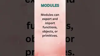 JavaScript modules