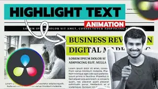 Text Highlight Effect In DaVinci Resolve | Highlight Text In DaVinci Resolve Tutorial