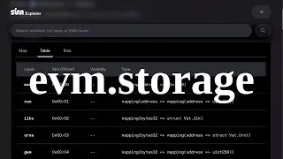 Website to view smart contract storage layout and data