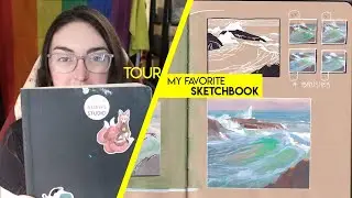 Sketchbook Tour - Drawing & Gouache Landscapes (#16 2022-2024) ✶ Stillman & Birn Nova Beige