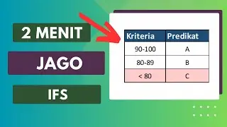 Rumus IFS EXCEL Banyak Kriteria Kondisi Syarat